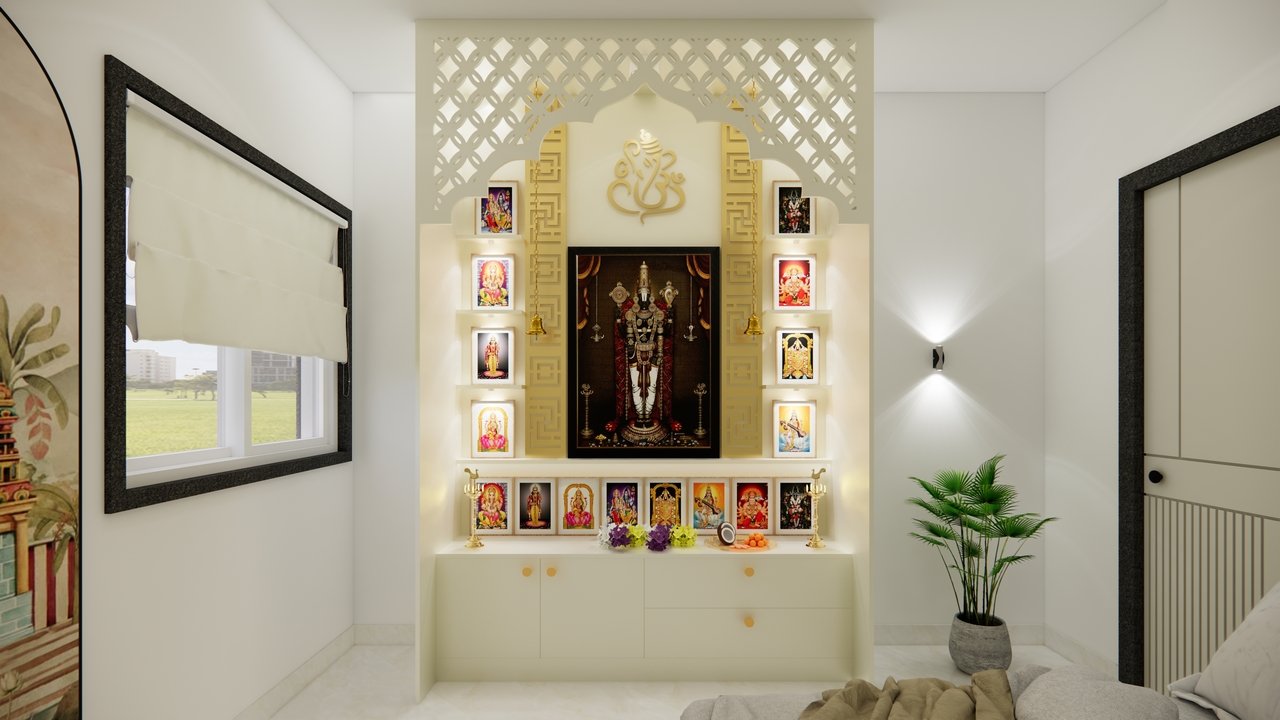 Corian Pooja Mandir Design (2)