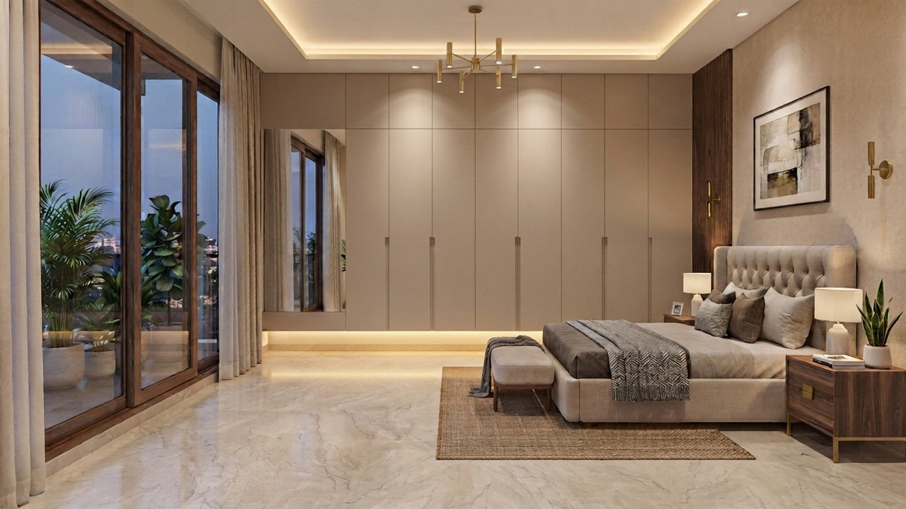 Floating wardrobe Design