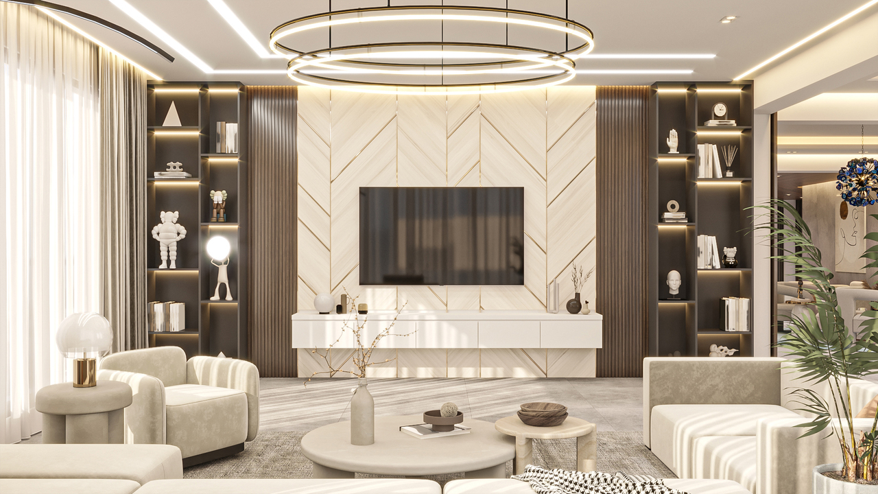 Luxury Tv Unit Design (2)