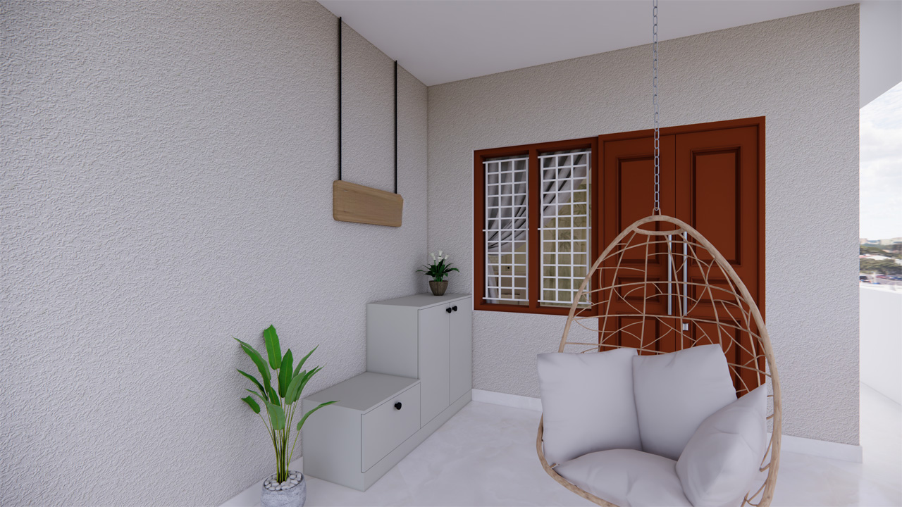 Minimalist Main Entry with Shoe Rack