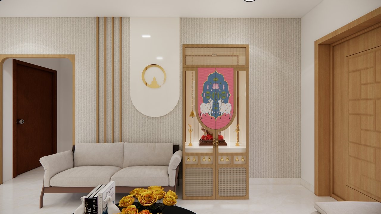 Profile Glass Door Pooja Unit Design (1)