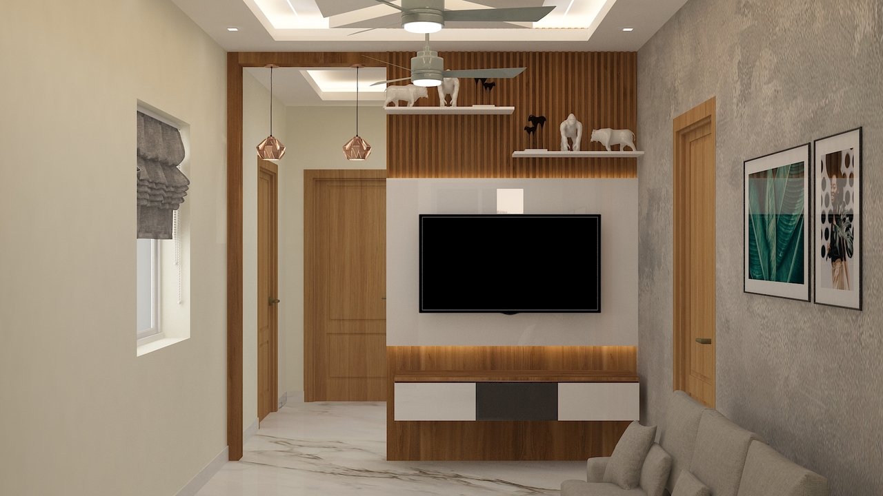 Tv Unit With Partition Design