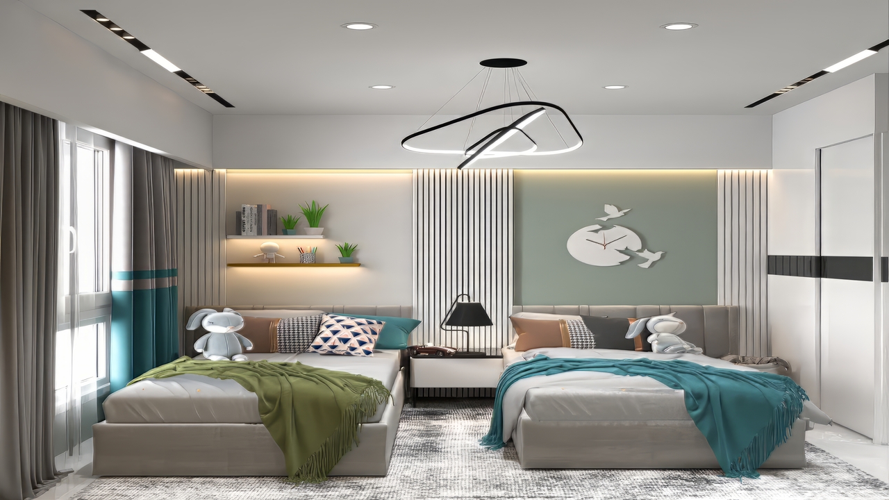 Twins Bedroom Designs (2)